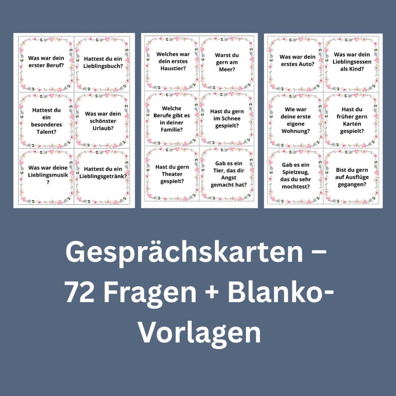 Komm ins Gespräch – 72 Gesprächskarten – Bild 2