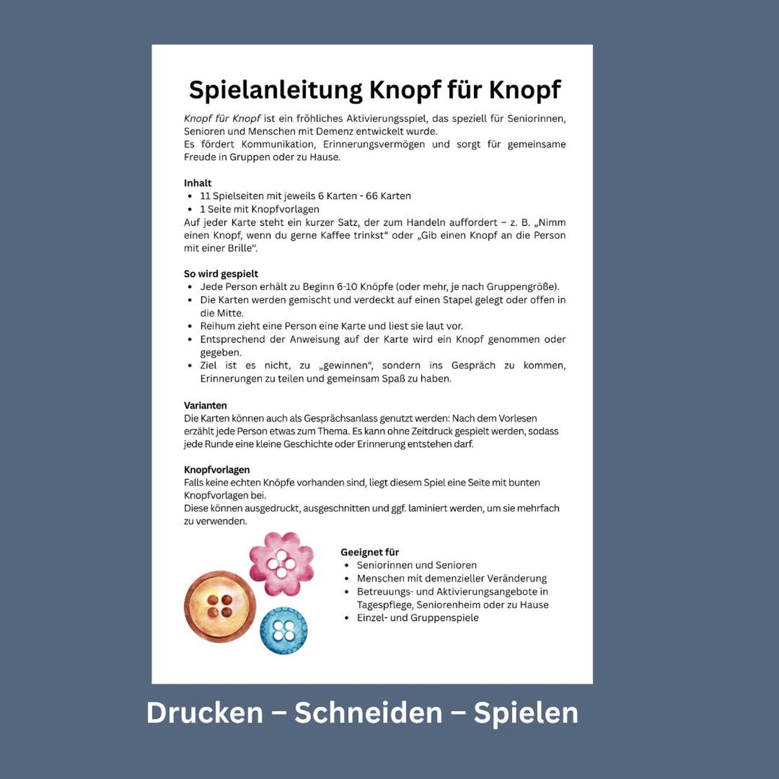 Knopf für Knopf – Aktivierungsspiel – Bild 6
