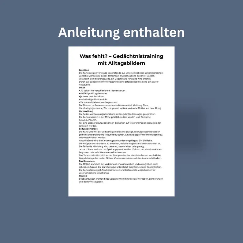 Was fehlt? – Gedächtnistraining mit Alltagsbildern – Bild 6