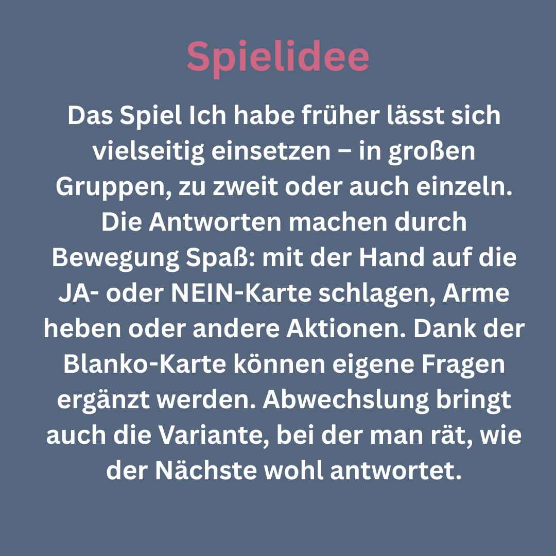 Ich habe früher – Erinnerungs- und Aktivierungsspiel – Bild 6