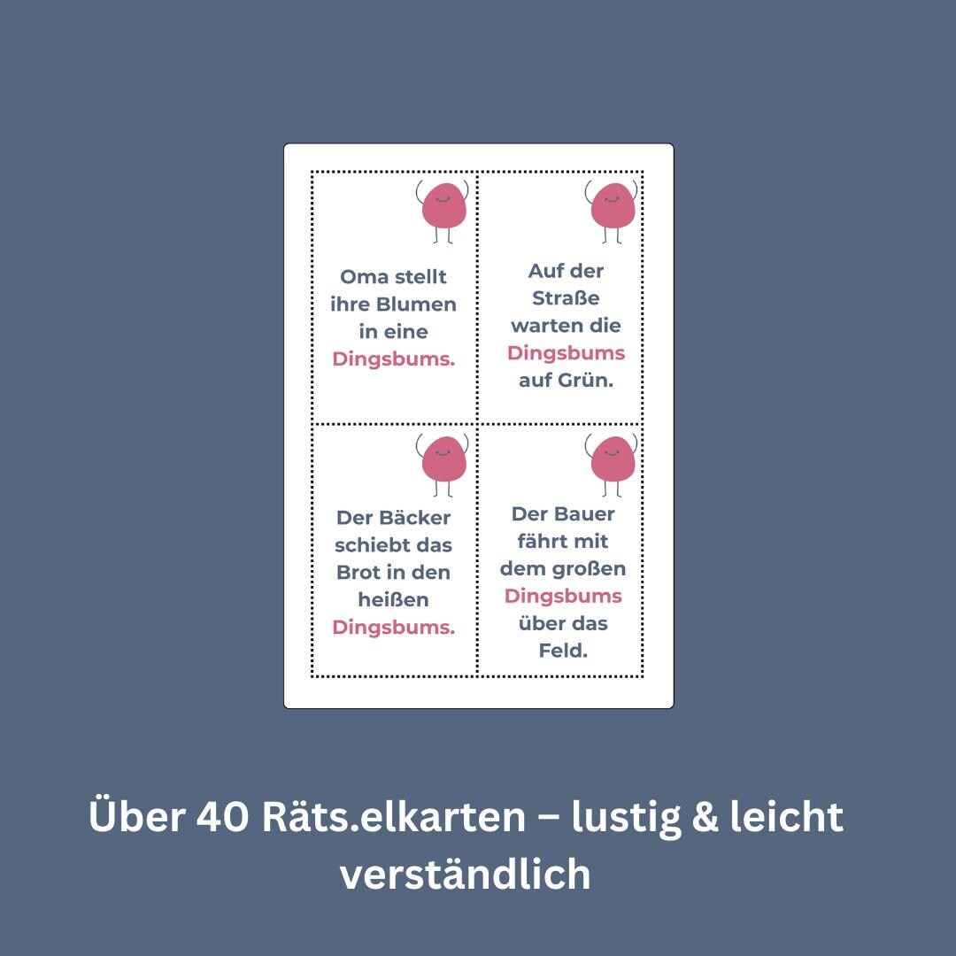 Sag mir das Dingsbums! – Rätselspiel – Bild 4