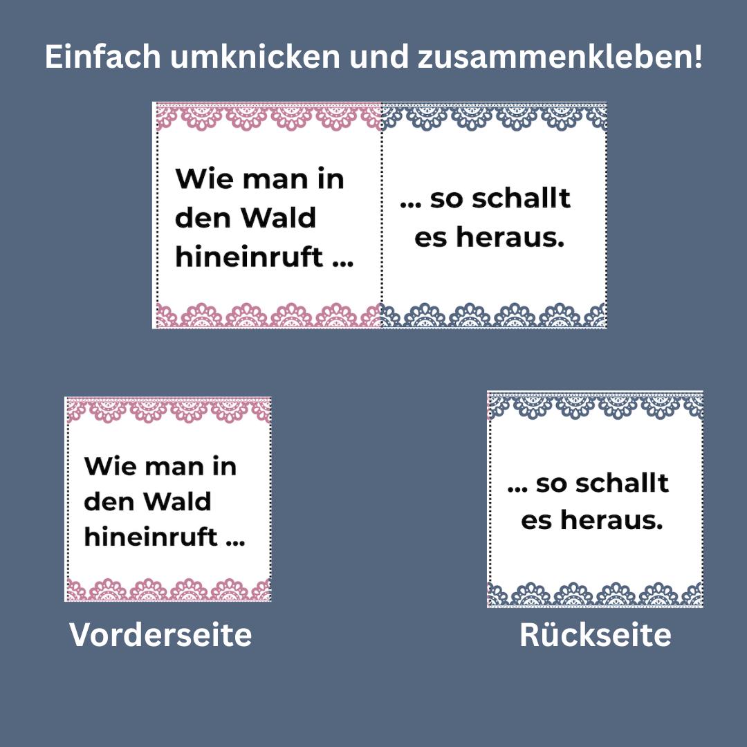 Das letzte Wort hast du – Sprichwörter-Spiel – Bild 3