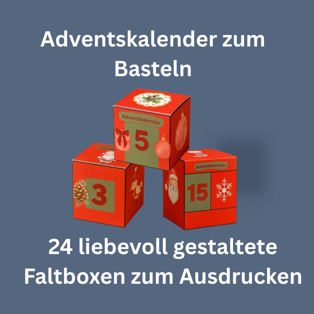 Adventskalender – 24 Faltboxen