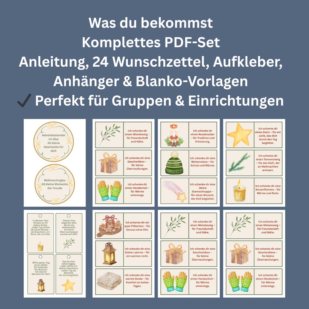 Adventskalender im Glas – 24 Geschenk-Botschaften – Bild 2