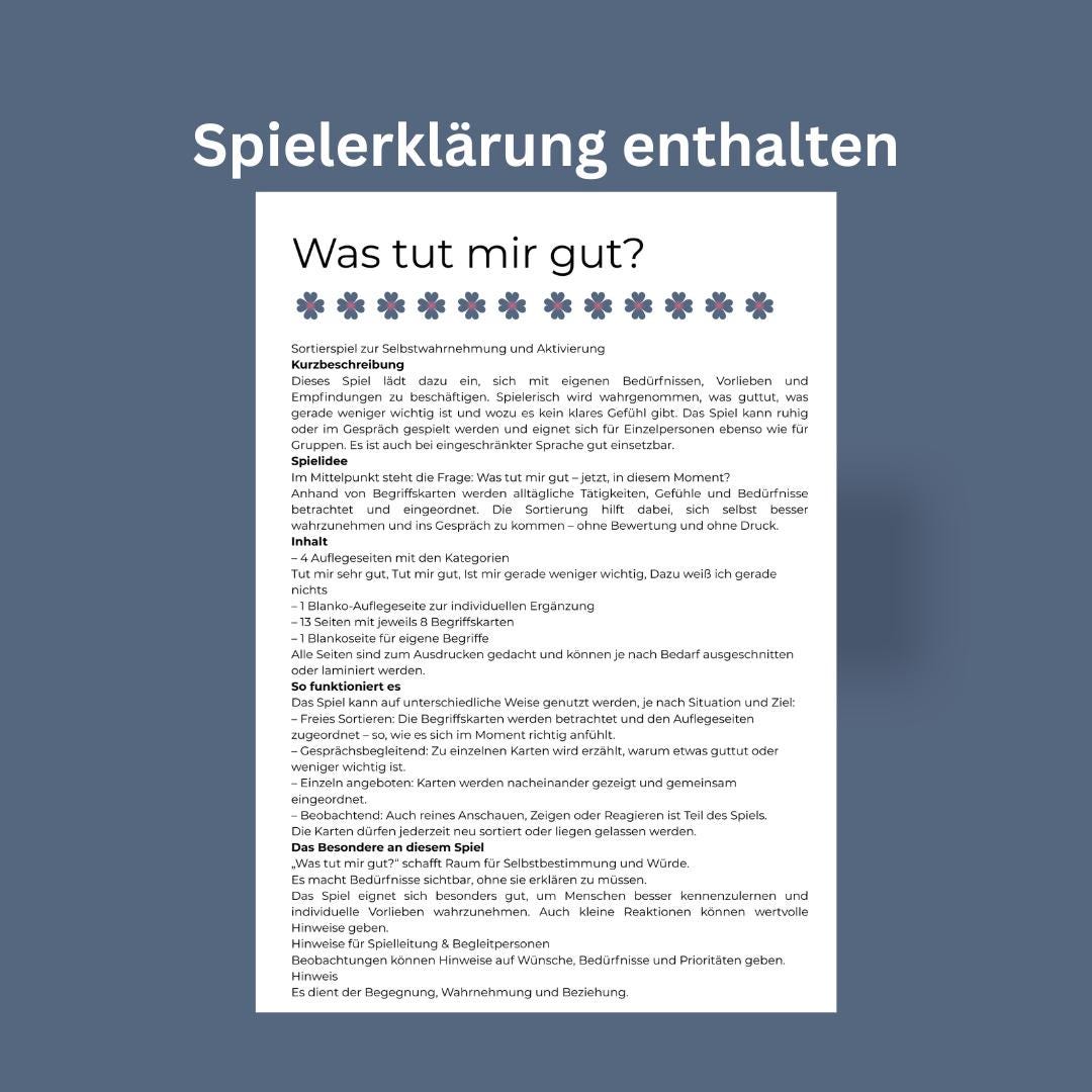 Was tut mir gut? – Sortierspiel – Bild 5