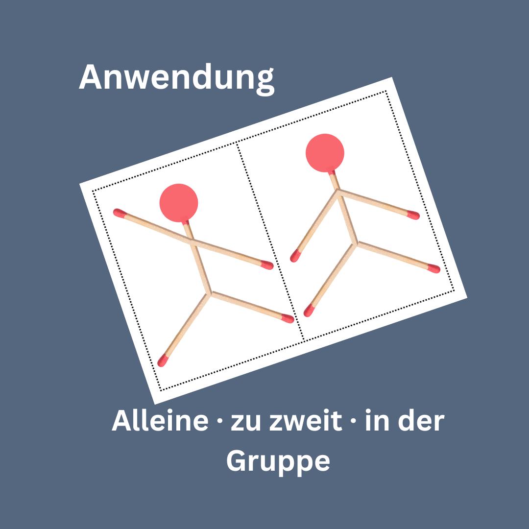 Wo kommt das Hölzchen hin? – Streichholz-Legespiel – Bild 5