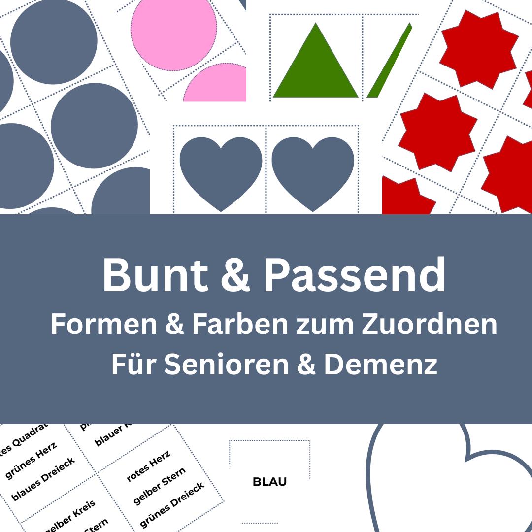 Bunt und passend – Formen und Farben zuordnen