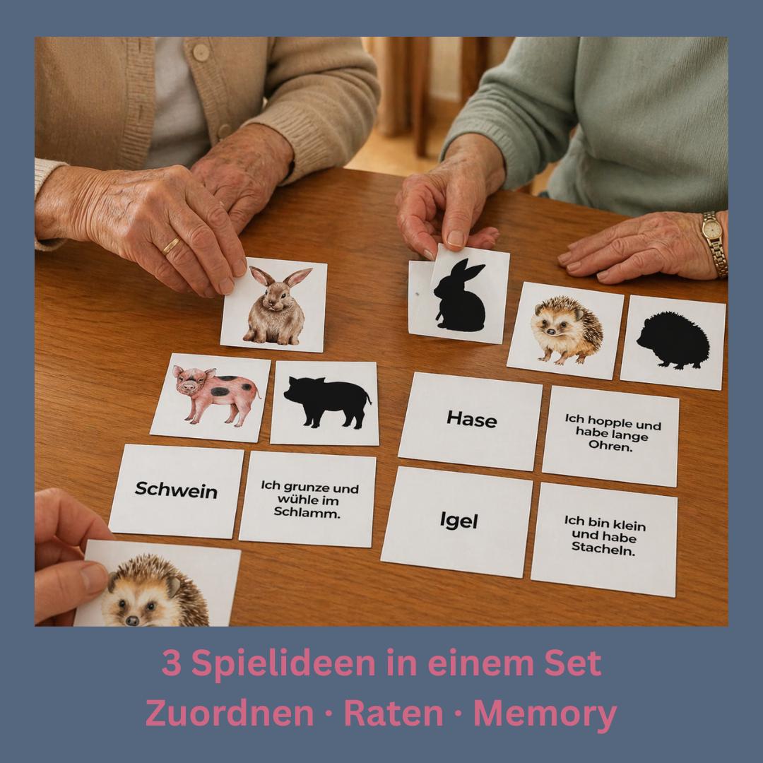 Schattentiere – Zuordnungs- und Memoryspiel – Bild 2