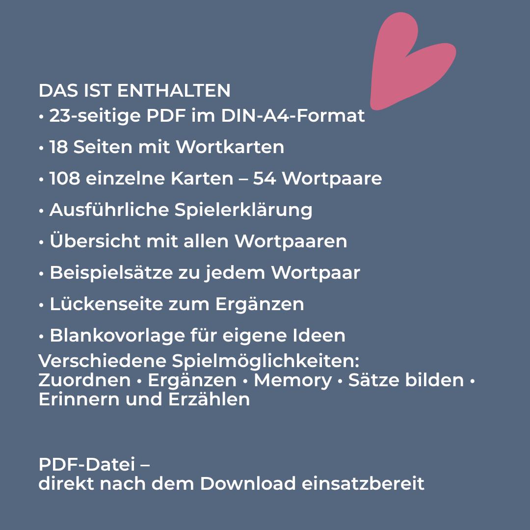 Zwei, die zusammengehören – Sprach- und Erinnerungsspiel – Bild 2