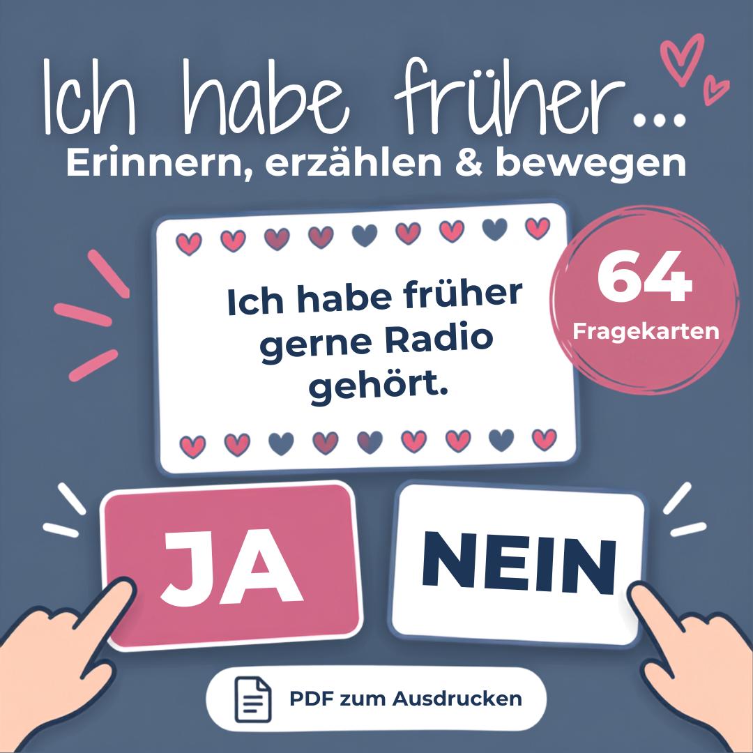 Ich habe früher – Erinnerungs- und Aktivierungsspiel